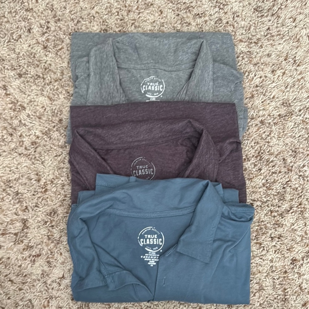 Set of 3 True Classic Polo Shirts